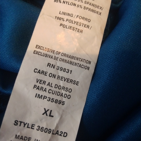 My Michele Teal Lace Short Jumpsuit - Picture 10 of 10